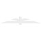 Ekena Millwork Redmond Architectural Grade PVC Gable Bracket, 108"W x 18"H x 4"D x 6"F, 4/12 Pitch GBP108X18X0406RED00 - alternate 2